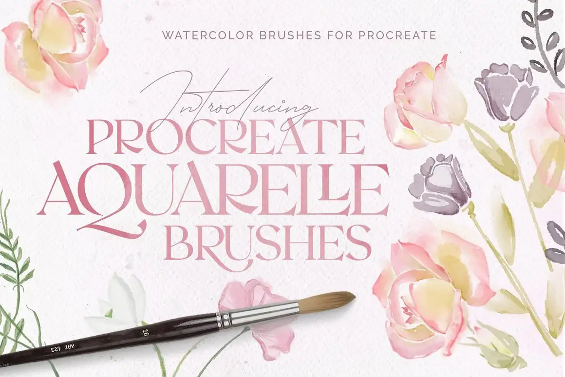 Aquarelle Brushes: Procreate Brushes