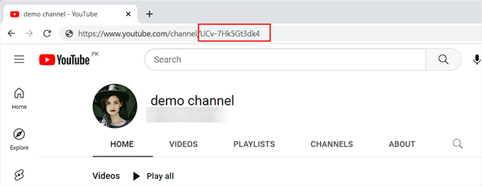 Visit the Add channel ID for live stream page